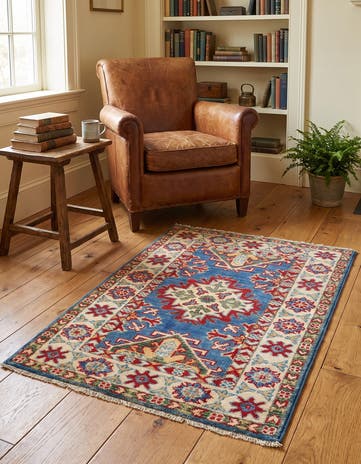 2' 1 x 2' 11 Hand Knotted Kazak Rug