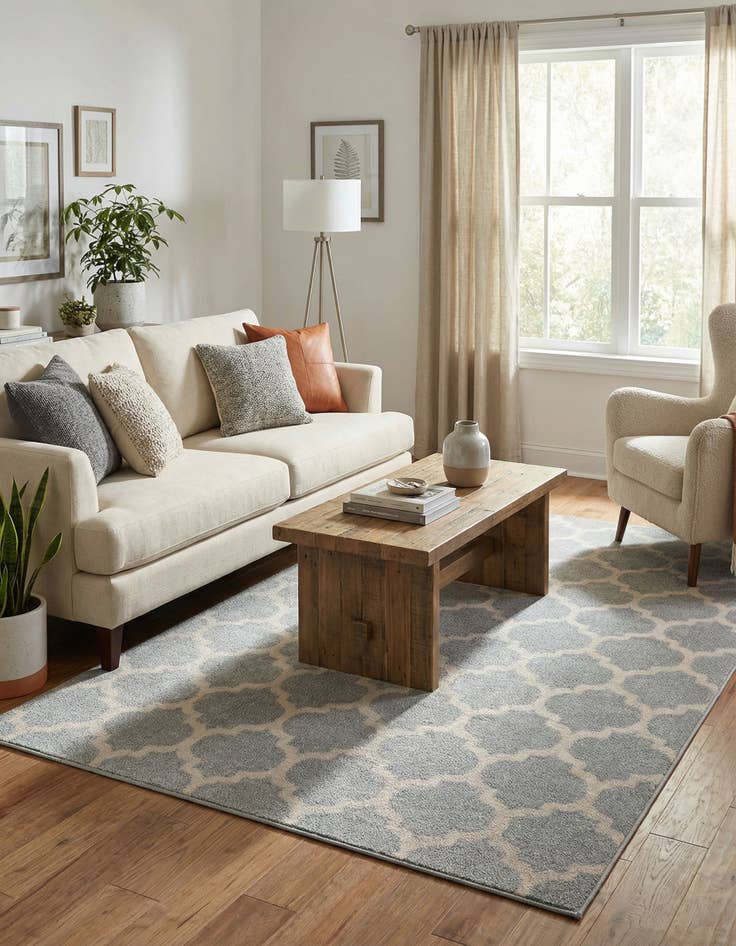 Detail image of 5' 3 x 8' Lattice Rug