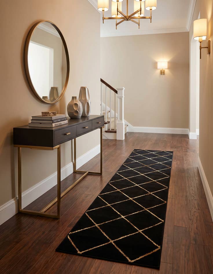 Detail image of 2' x 8' Vogue Geo Runner Rug