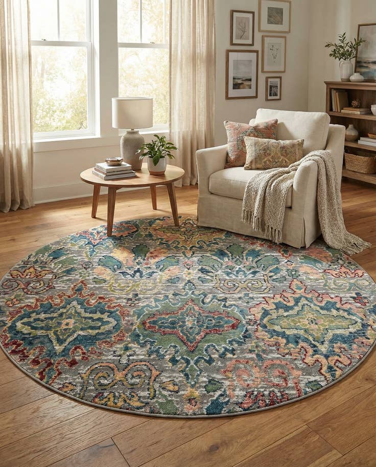 Detail image of 7' x 7' Charleston Round Rug
