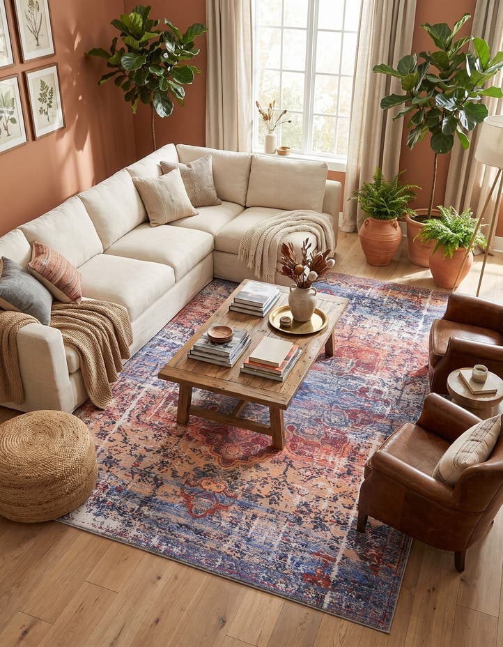7' 3 x 10' Washable Francesca Rug