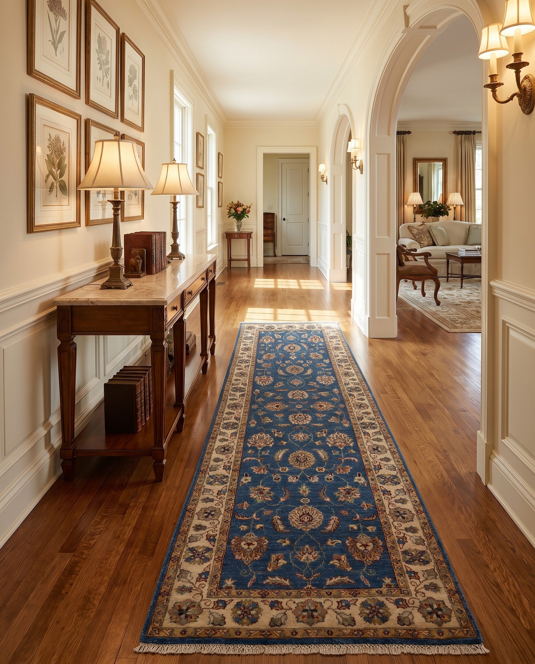 2' 8 x 8' 6 Hand Knotted Pershawar Ziegler Runner Rug