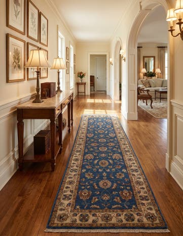 2' 8 x 8' 6 Hand Knotted Pershawar Ziegler Runner Rug