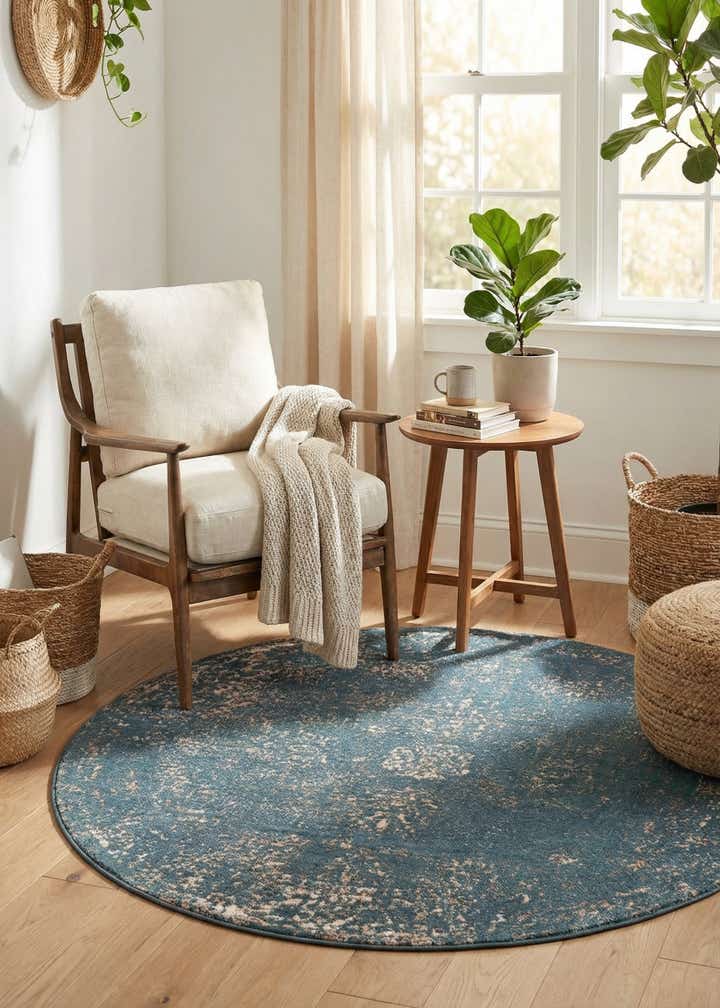5' 3 x 5' 3 Monte Carlo Round Rug