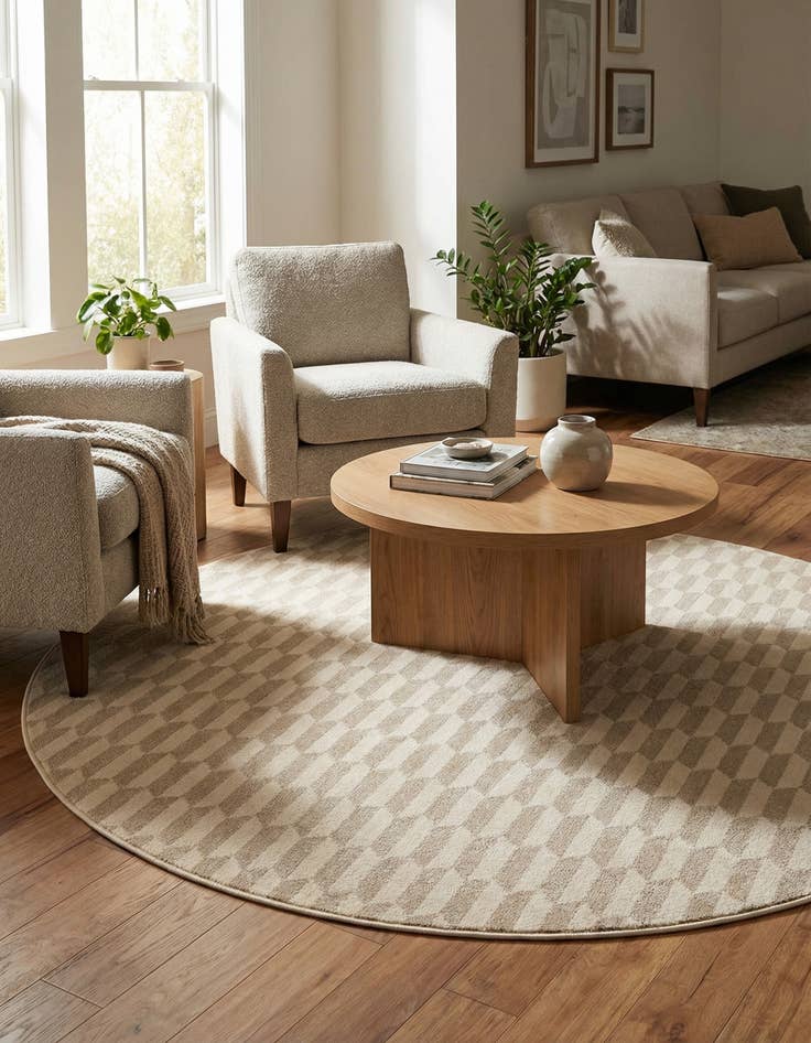 Detail image of 8' x 8' Contour Round Rug