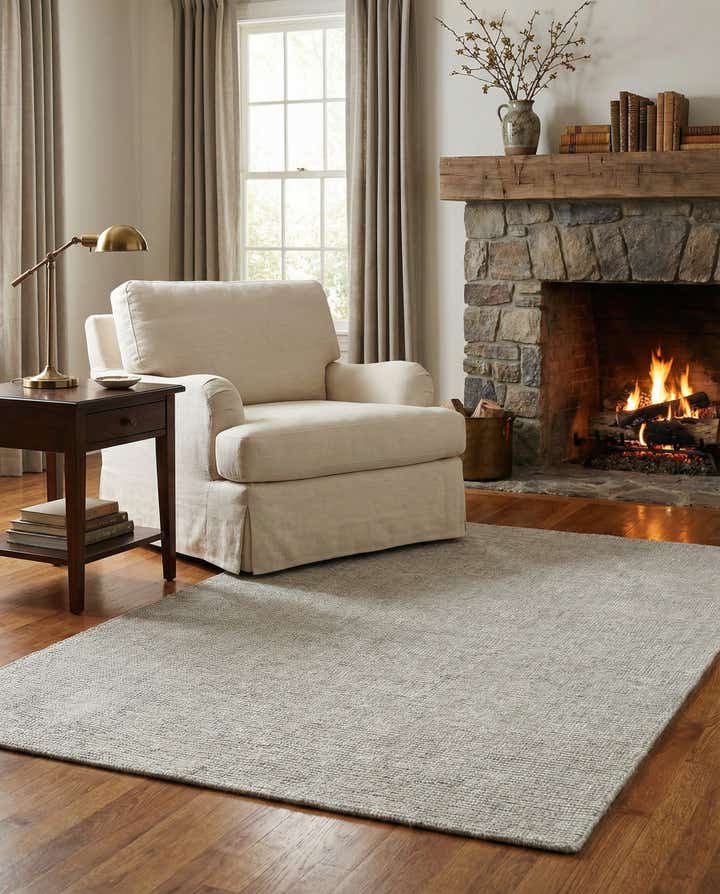 4' 1 x 6' 1 Hand Woven Jill Zarin English Manor Farmhouse Wool Rug