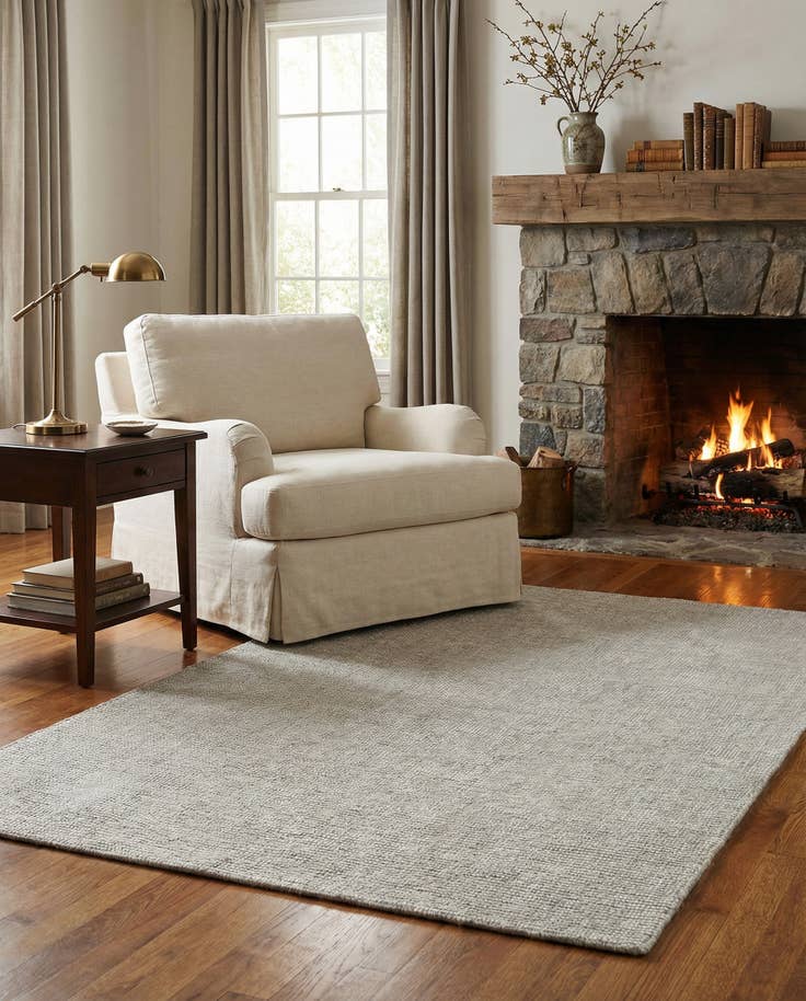 Detail image of 4' 1 x 6' 1 Hand Woven Jill Zarin English Manor Farmhouse Wool Rug