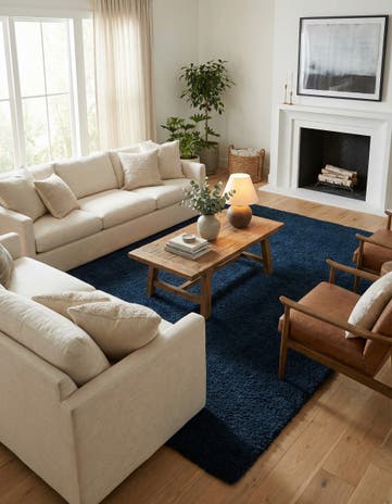 10' x 14' Solid Shag Rug