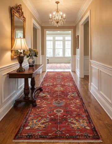 2' 10 x 9' 11 Hand Knotted Ariana Ziegler Runner Rug