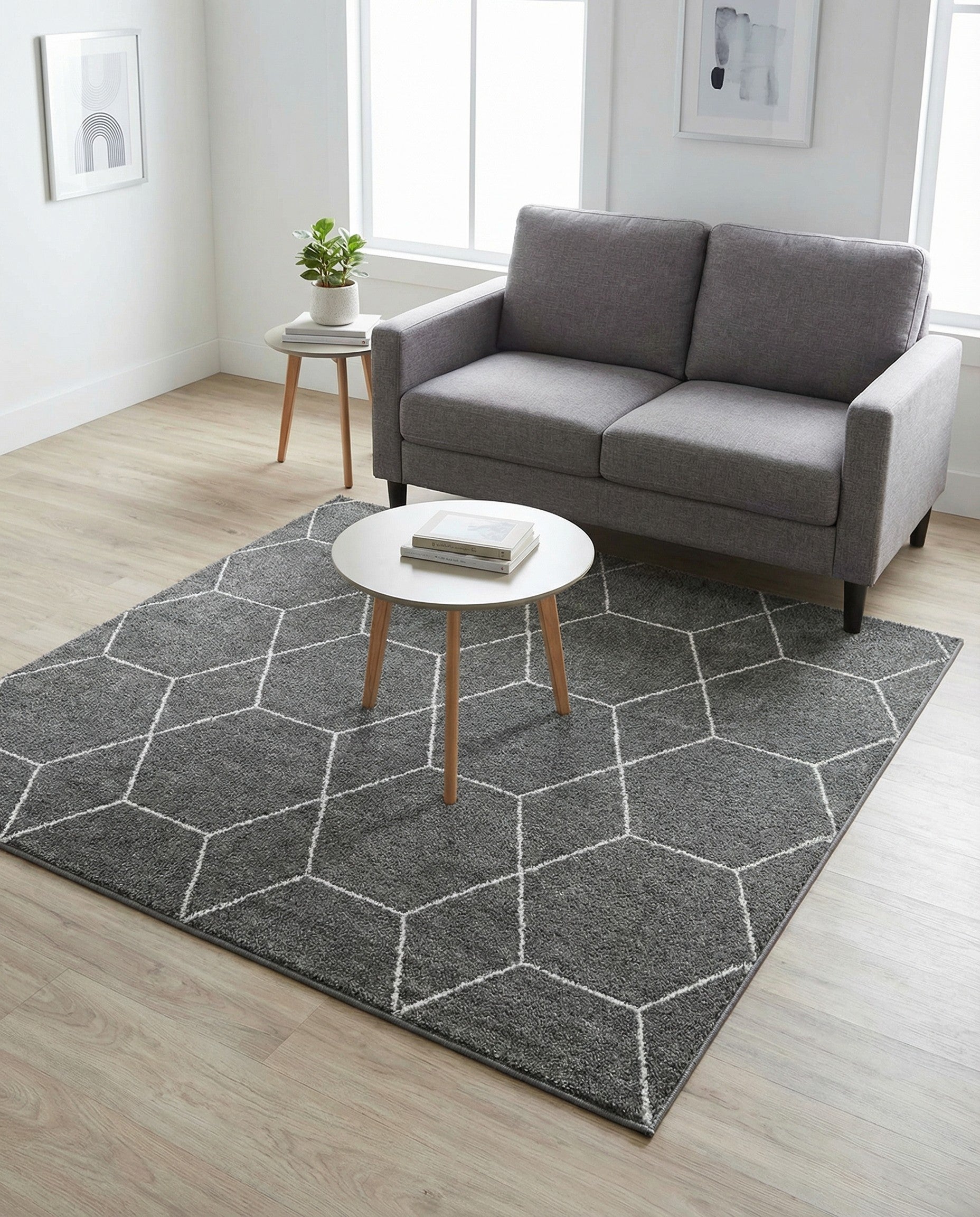 5' 3 x 5' 3 Trellis Frieze Square Rug