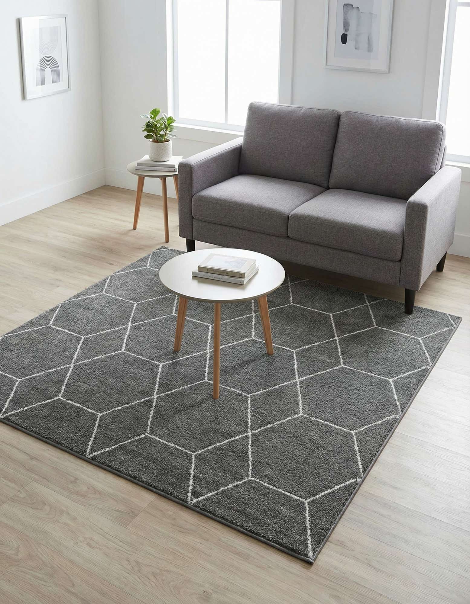 5' 3 x 5' 3 Trellis Frieze Square Rug