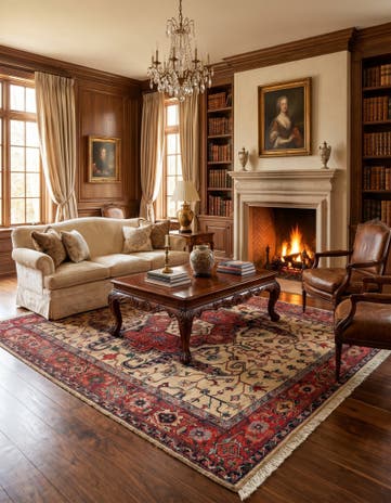 7' 11 x 10' 2 Azery Sherein Wool Rug