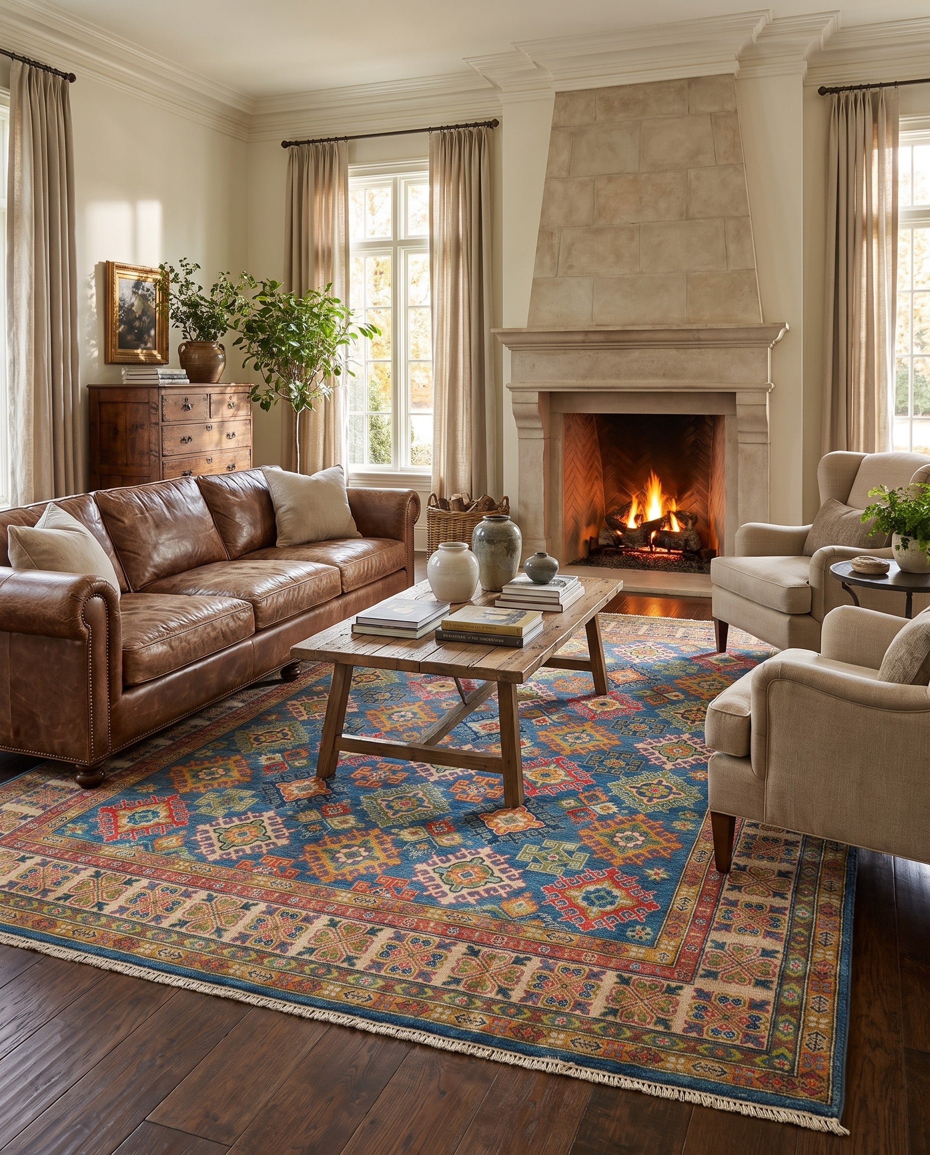 8' 3 x 10' 2 Hand Knotted Kazak Rug