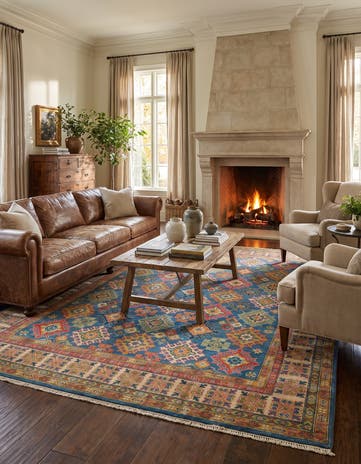 8' 3 x 10' 2 Hand Knotted Kazak Rug