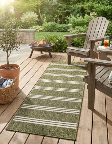 2' x 6' Easy-Clean Jill Zarin Anguilla Indoor / Outdoor Runner Rug
