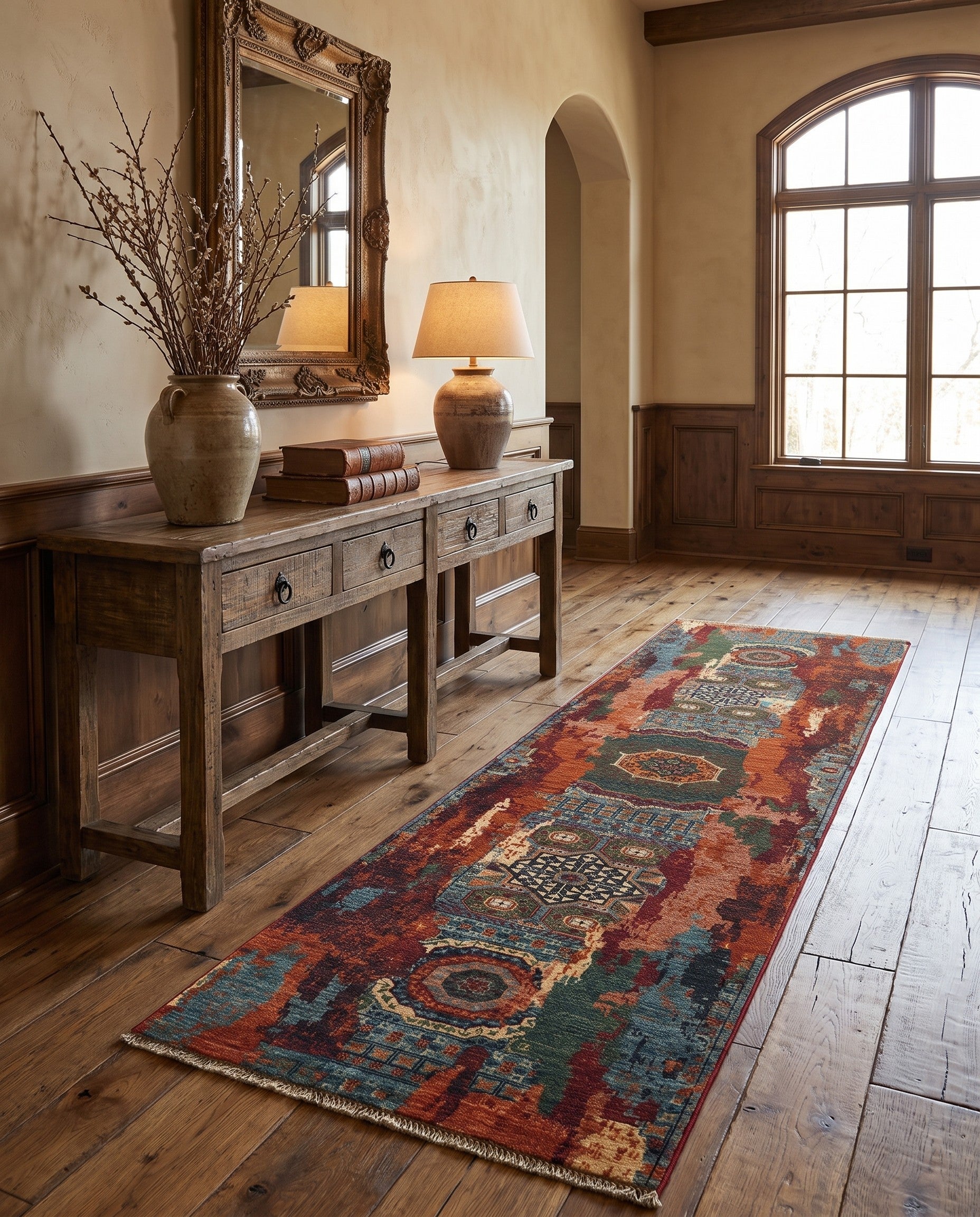 3' x 10' 4 Hand Knotted Mamluk Ziegler Runner Rug