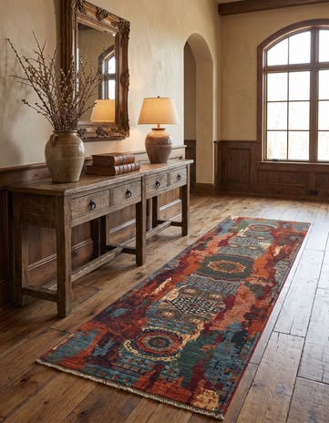 3' x 10' 4 Hand Knotted Mamluk Ziegler Runner Rug