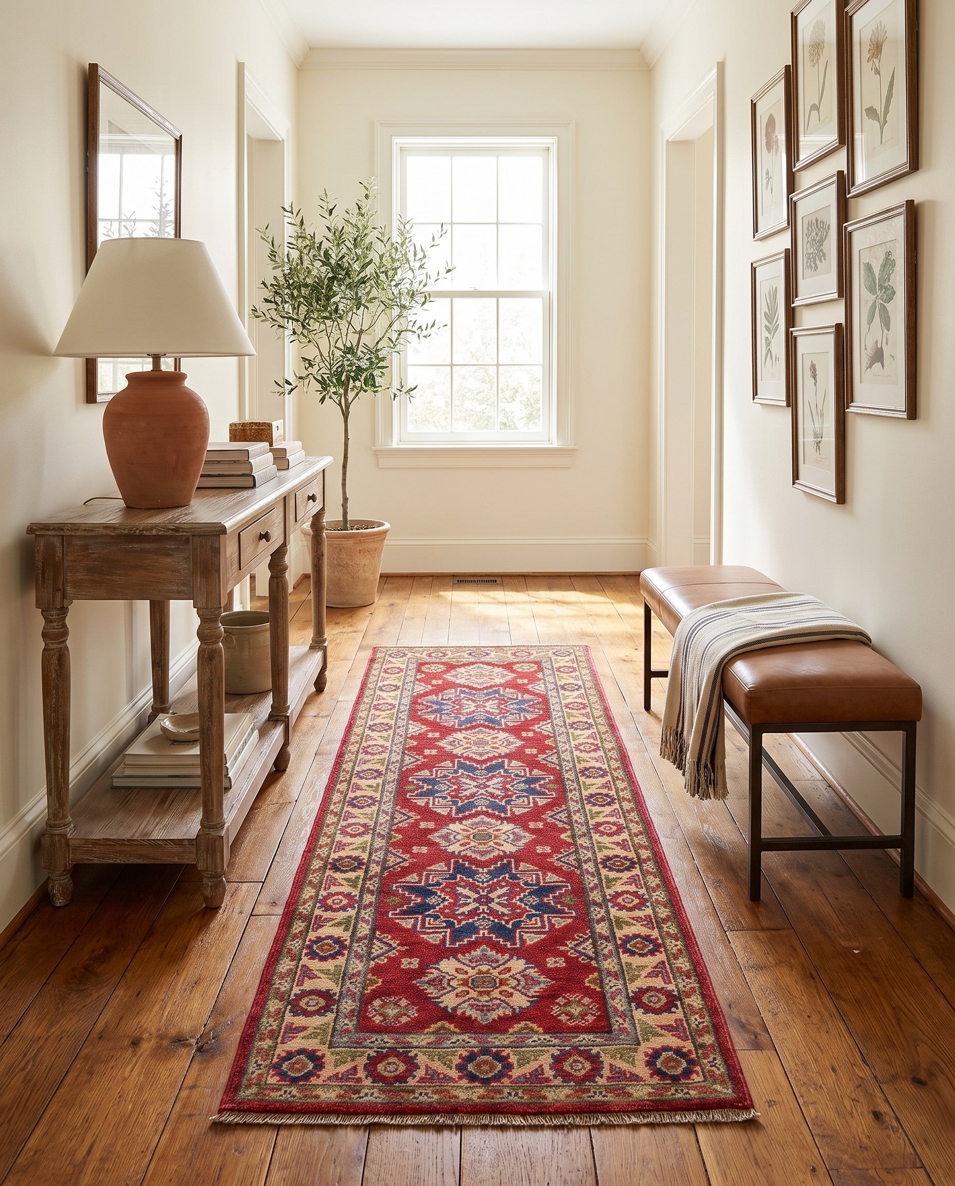 2' x 6' Hand Knotted Kazak Runner Rug
