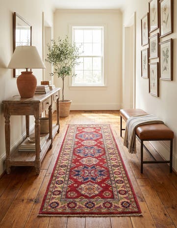 2' x 6' Hand Knotted Kazak Runner Rug