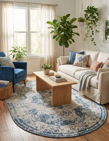5' 3 x 8' Monte Carlo Oval Rug