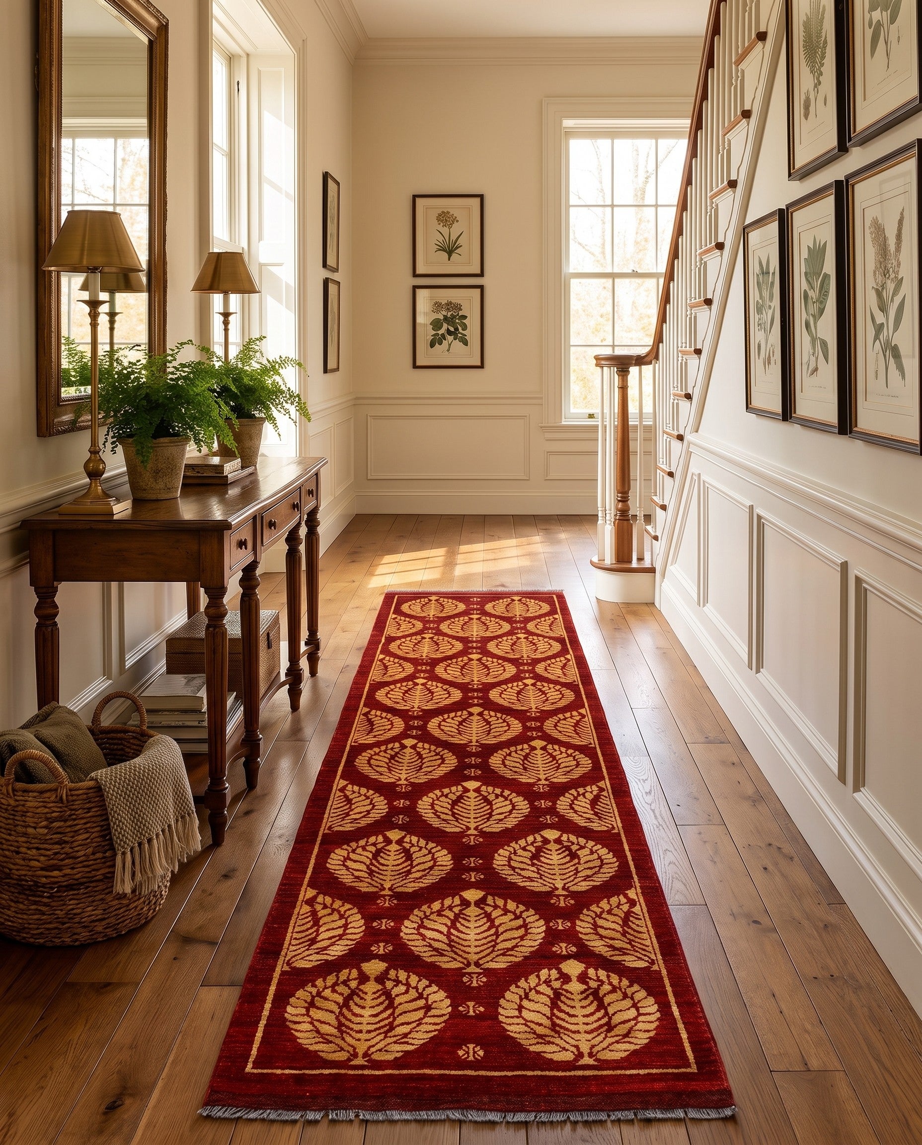 2' 9 x 13' 1 Hand Knotted Modern Ziegler Runner Rug