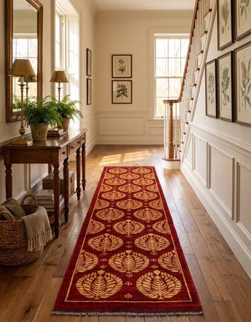 2' 9 x 13' 1 Hand Knotted Modern Ziegler Runner Rug
