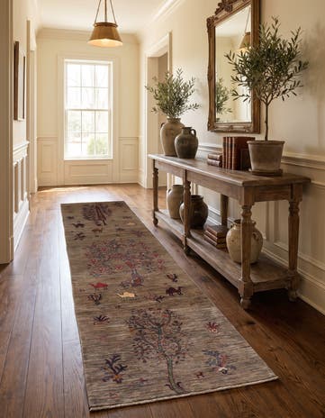 2' 9 x 10' 4 Hand Knotted Ariana Ziegler Runner Rug