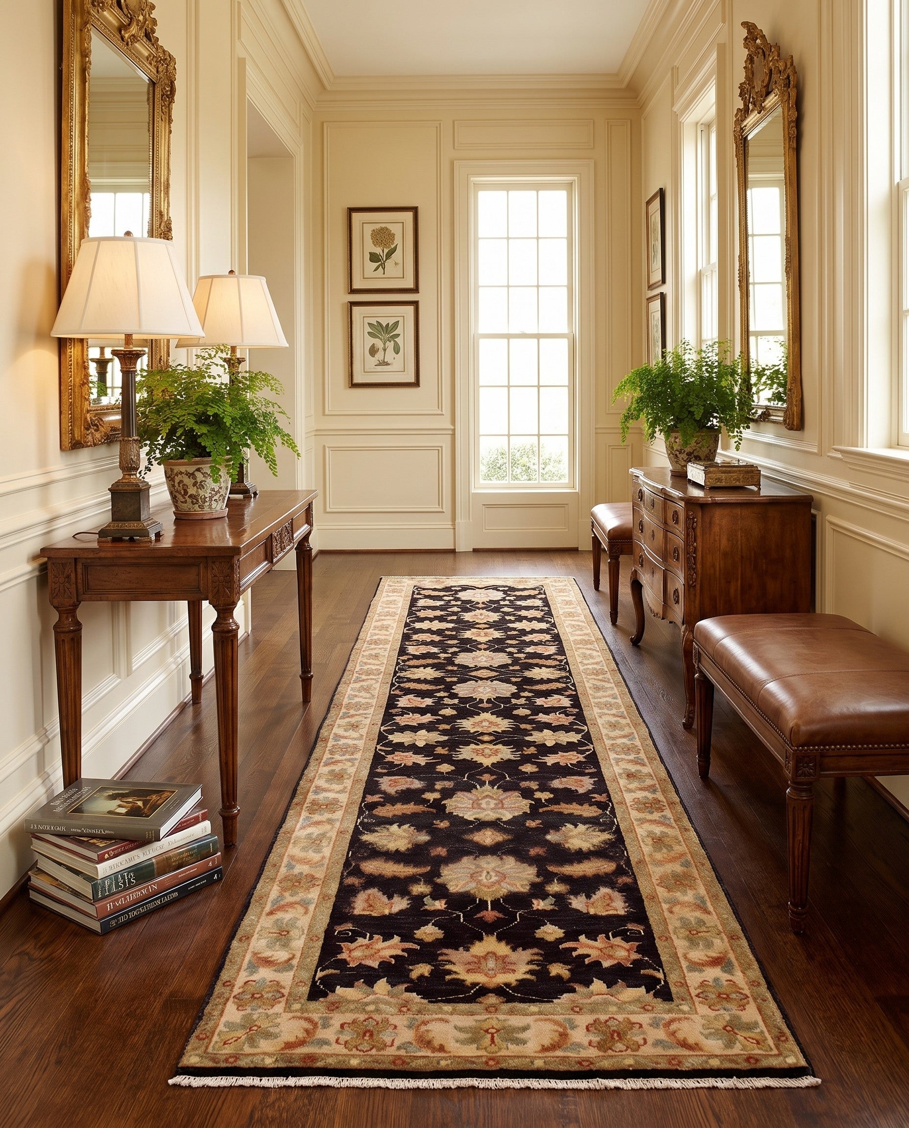 2' 8 x 10' Hand Knotted Pershawar Ziegler Runner Rug