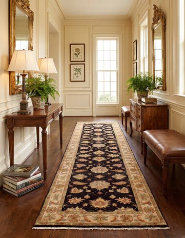 2' 8 x 10' Hand Knotted Pershawar Ziegler Runner Rug
