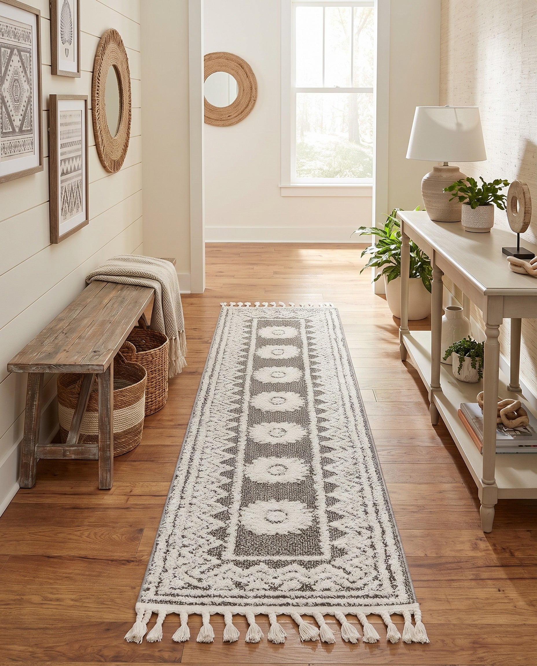 2' x 8' Boho Runner Rug
