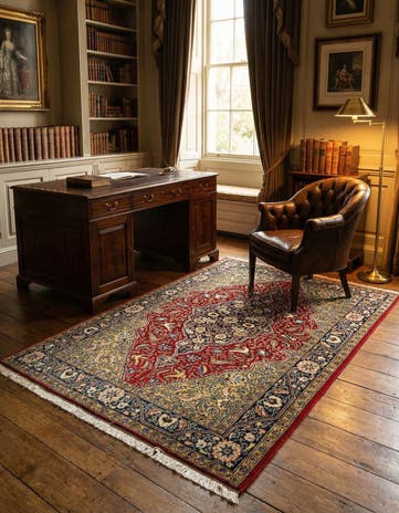 3' 6 x 5' Tabriz Mahi Rug