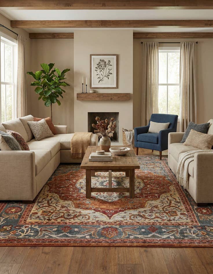 Detail image of 10' x 10' Havana Square Rug