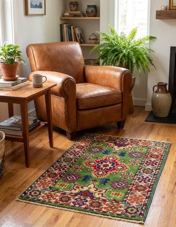 2' x 3' Hand Knotted Kazak Rug