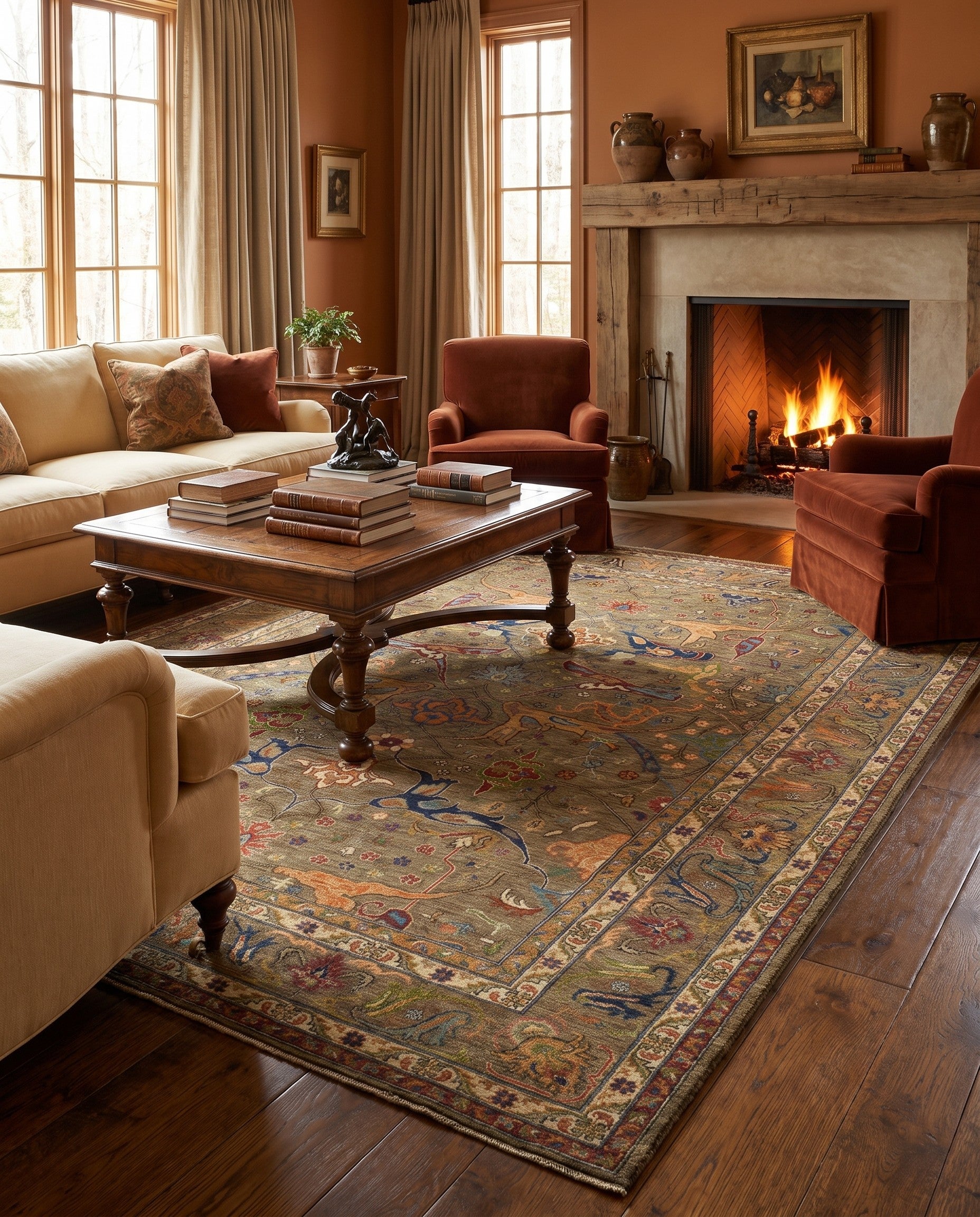 8' 6 x 11' 3 Hand Knotted Ariana Rug