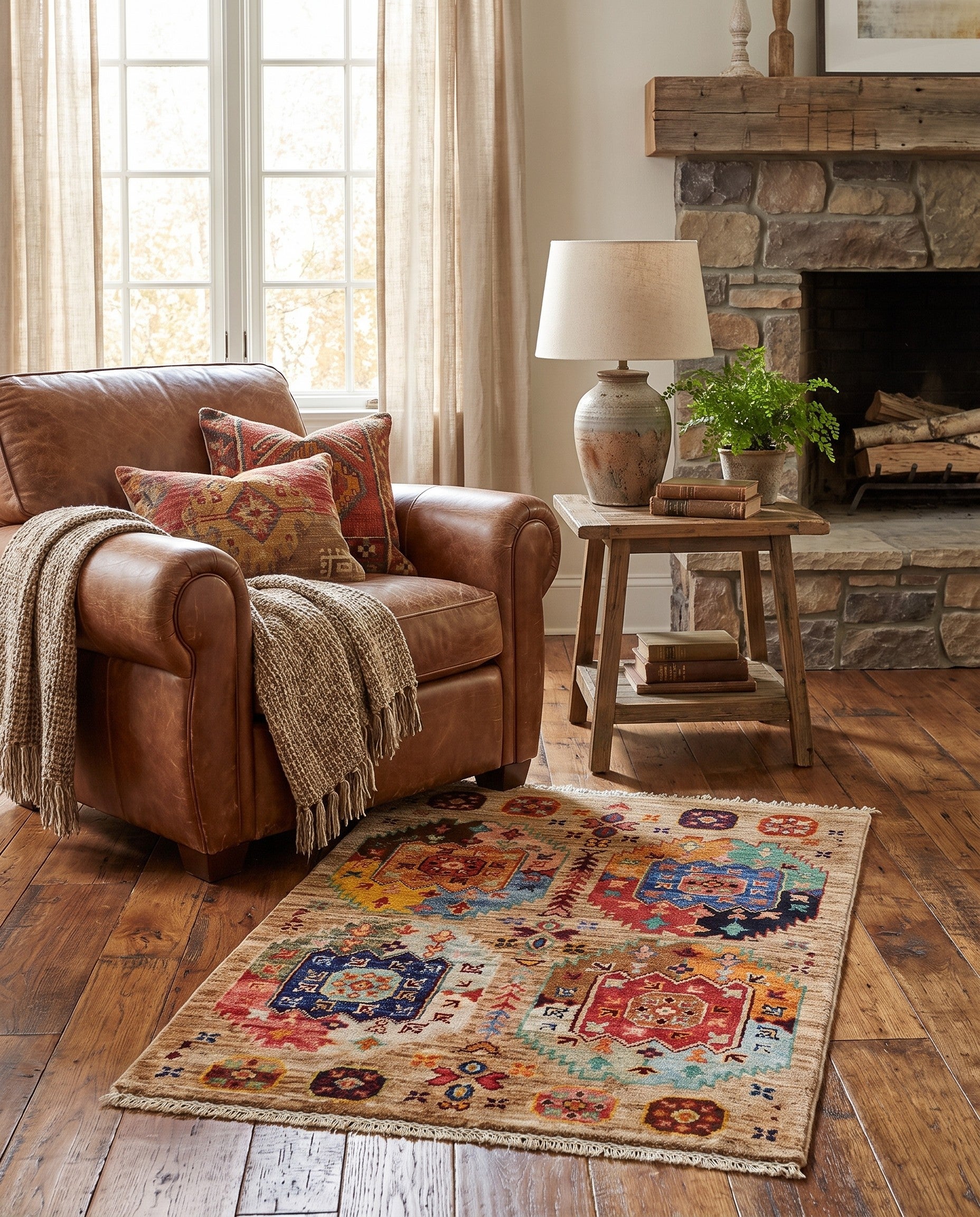2' x 3' 3 Hand Knotted Ariana Ziegler Rug