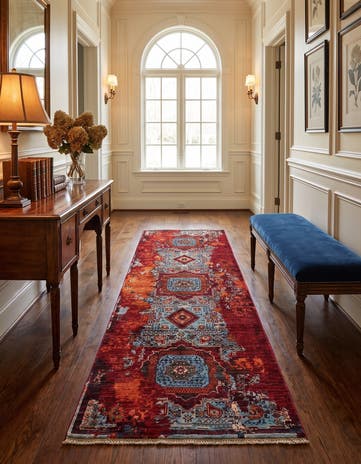 2' 11 x 8' 3 Hand Knotted Mamluk Ziegler Runner Rug