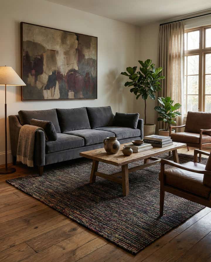 5' 4 x 8' Hand Knotted Darya Wool Rug