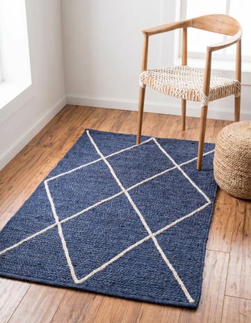 3' 3 x 5' 1 Handmade Braided Jute Rug