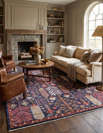 6' 8 x 9' 6 Hand Knotted Ariana Ziegler Rug
