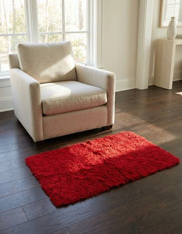 2' 5 x 4' 2 Hand Knotted Moroccan Wool Rug