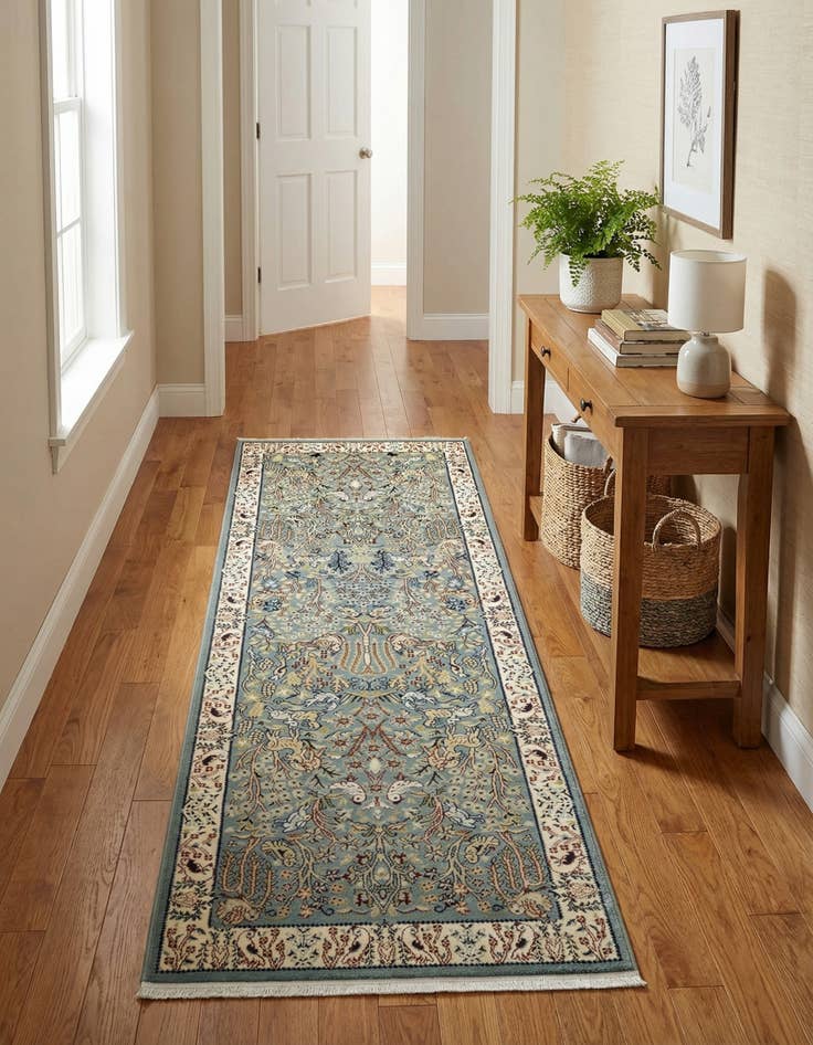 Detail image of 2' 7 x 7' Nain Design Runner Rug