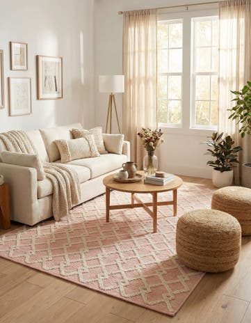 6' 1 x 9' Hand Knotted Jill Zarin Dorset Rug