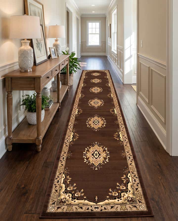 3' x 16' 5 Mashad Design Runner Rug
