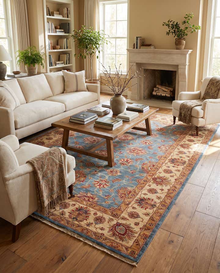 5' 9 x 7' 10 Hand Knotted Ziegler Rug
