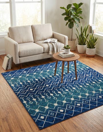 6' x 6' Moroccan Trellis Square Rug