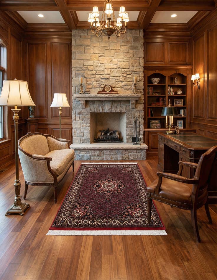 Detail image of 3' 8 x 5' 9 Bidjar Wool Rug