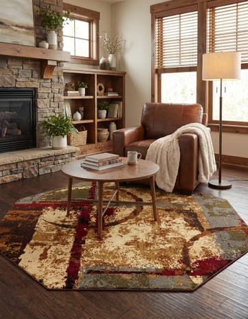 Cafe Octagon Rug