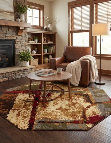 Cafe Octagon Rug