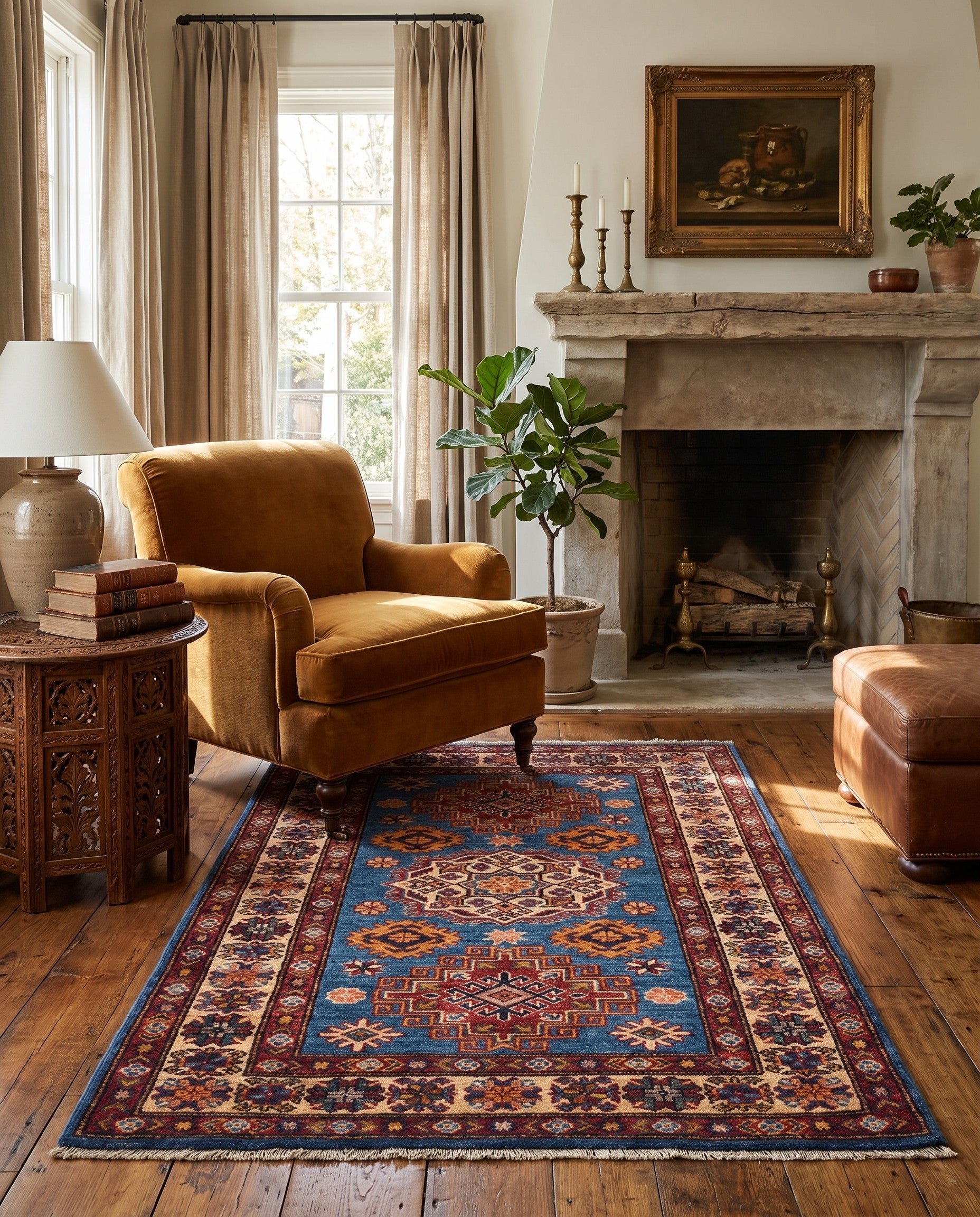 2' 10 x 3' 11 Hand Knotted Kazak Rug