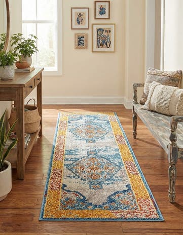 2' x 6' 9 Washable Carnevale Runner Rug